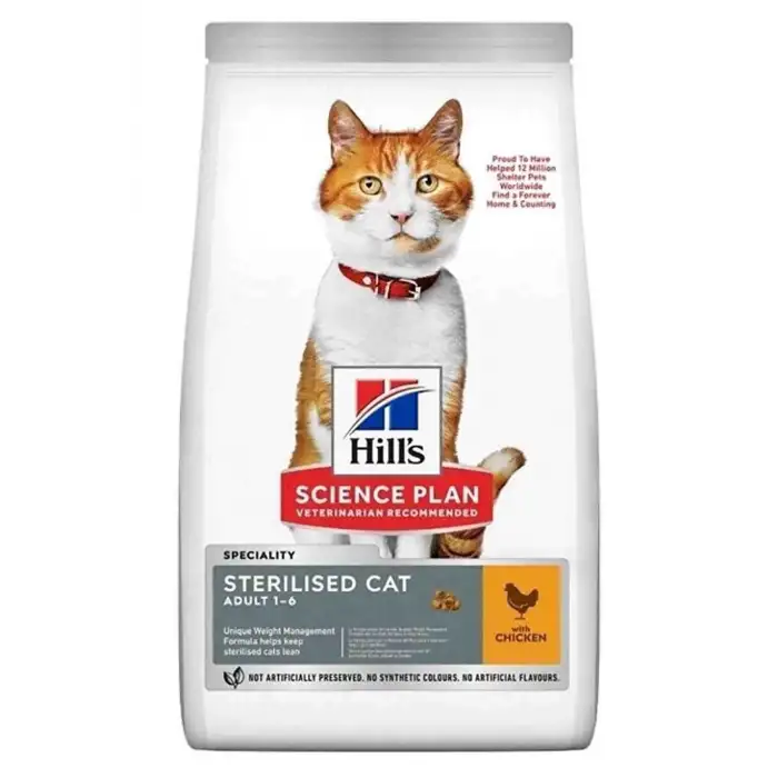Hills Tavuklu Kısırlaştırılmış Yetişkin Kedi Maması 1,5 Kg + Hediye Beaphar Malt
