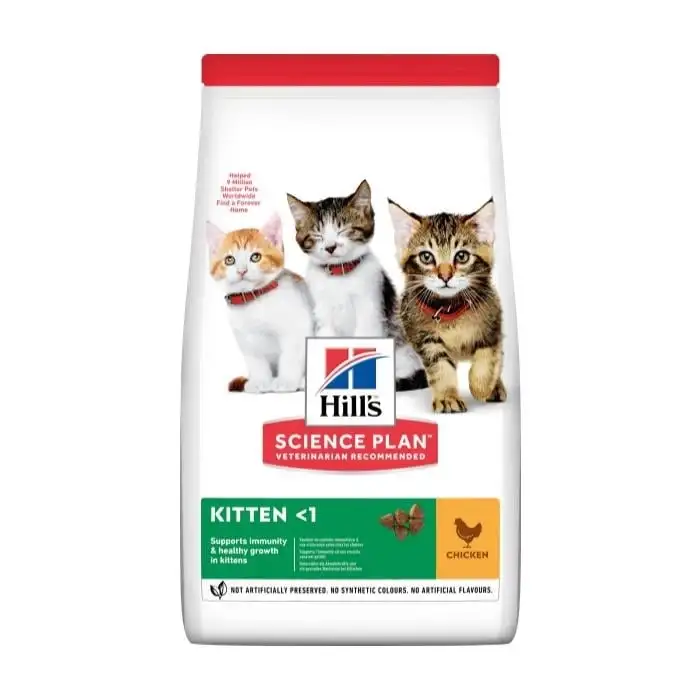 Hills Tavuklu Yavru Kedi Maması 1.5KG + Hediye Hills Püre Konserve
