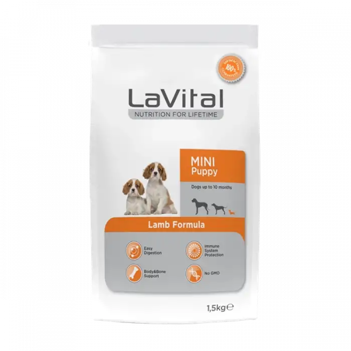 LaVital Küçük Irk Yavru Kuru Köpek Maması Kuzu Etli 1,5KG