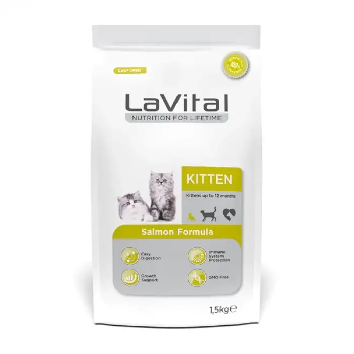 LaVital Yavru Kedi Maması Somonlu 1.5 Kg