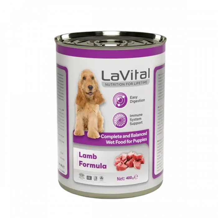 LaVital Yetişkin Yaş Köpek Maması Kuzu Etli 400GR