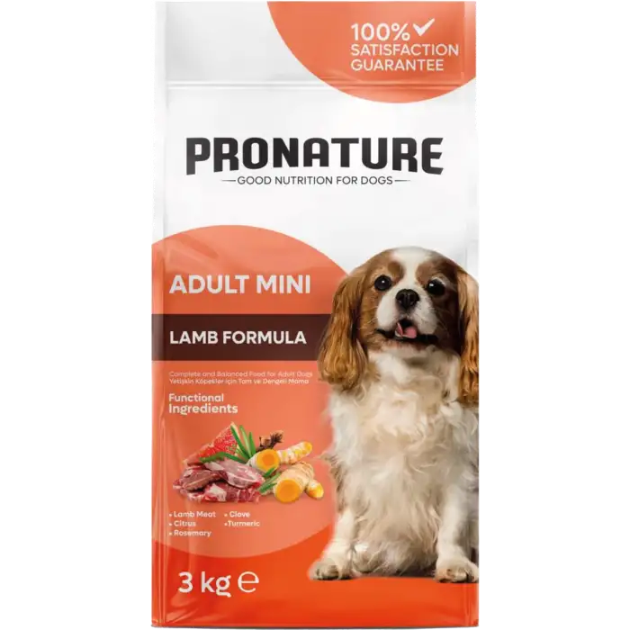 Pronature Küçük Irk Yavru Köpek Maması Kuzu Etli 3 Kg