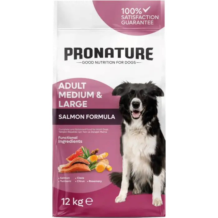 Pronature Orta ve Büyük Irk Yetişkin Köpek Maması Somonlu 12 Kg