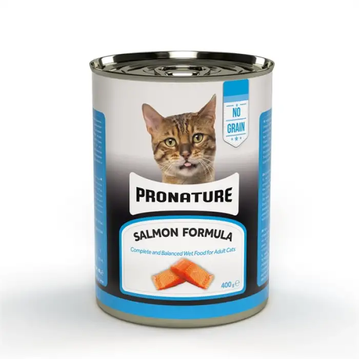 Pronature Yetişkin Kedi Konserve Yaş Mama Somonlu ve Tahılsız 400 Gr