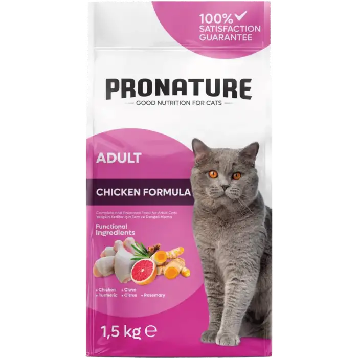 Pronature Yetişkin Kedi Maması Tavuk Etli 10 Kg