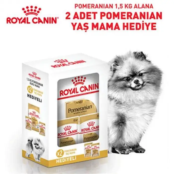 Royal Canin Pomeranian Yetişkin Köpek Maması Hediyeli Paket 1.5 Kg