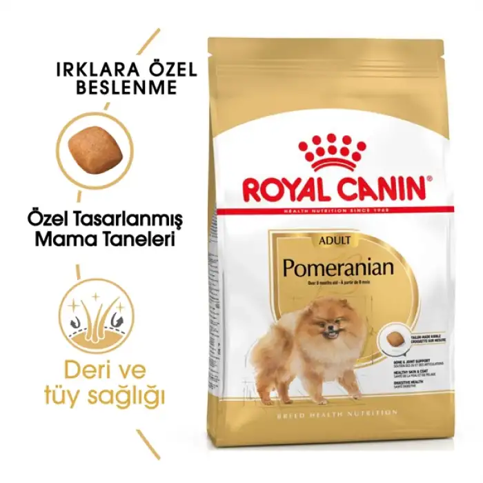 Royal Canin Pomeranian Yetişkin Köpek Maması Hediyeli Paket 1.5 Kg