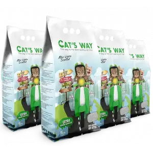 Cats Way Aloe Vera Kokulu Kedi Kumu 5L x 4 Adet