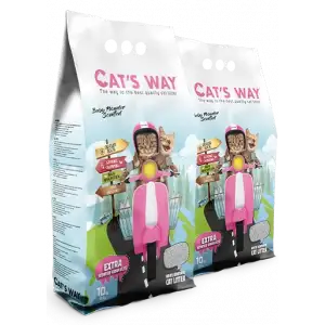 Cats Way Bebek Pudrası Kokulu Kedi Kumu 10L x 2 Adet