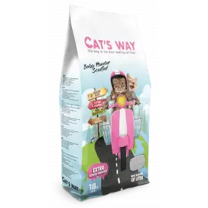Cats Way Bebek Pudrası Kokulu Kedi Kumu 18L x 1 Adet