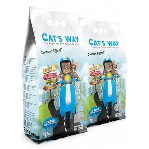 Cats Way Granule Carbon Tanecikli Kedi Kumu 10L x 2 Adet