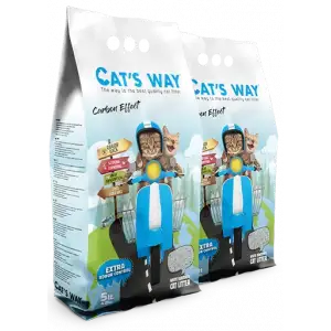 Cats Way Granule Carbon Tanecikli Kedi Kumu 5L x 2 Adet