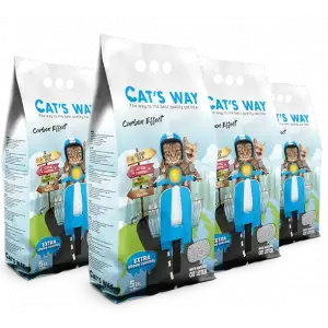Cats Way Granule Carbon Tanecikli Kedi Kumu 5L x 4 Adet