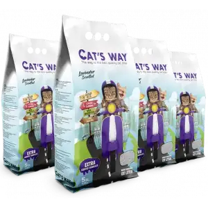 Cats Way Lavanta Kokulu Kedi Kumu 5L x 4 Adet