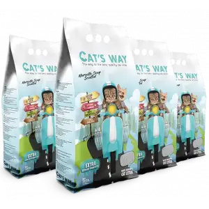 Cats Way Marsilya Sabunu Kokulu Kedi Kumu 5L x 4 Adet