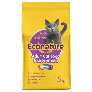 Econature Yetişkin Kuru Kedi Maması Balıklı 15KG