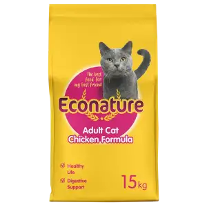 Econature Yetişkin Kuru Kedi Maması Tavuk Etli 15 KG