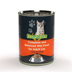 Econature Yetişkin Yaş Kedi Maması Kuzu Etli 400GR