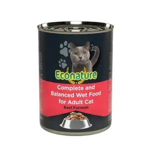 Econature Yetişkin Yaş Kedi Maması Sığır Etli 400GR
