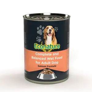 Econature Yetişkin Yaş Köpek Maması Ezme Somonlu 400GR
