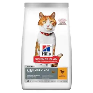 Hills Tavuklu Kısırlaştırılmış Yetişkin Kedi Maması 3KG