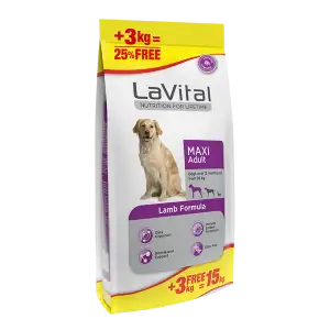 LaVital Büyük Irk Yetişkin Köpek Maması Kuzu Etli 15 Kg