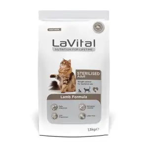 LaVital Kısırlaştırılmış Kedi Maması Kuzu Etli 12 Kg