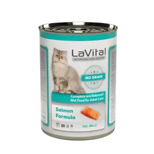 LaVital Tahılsız Yetişkin Yaş Kedi Maması Ezme Somonlu 400GR