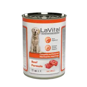 LaVital Yetişkin Yaş Köpek Maması Sığır Etli 400GR