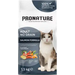 Pronature Tahılsız Yetişkin Kedi Maması Somonlu 1.5 Kg