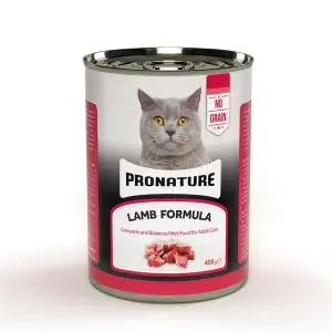 Pronature Yetişkin Kedi Konserve Yaş Mama Kuzu Etli ve Tahılsız 400 Gr