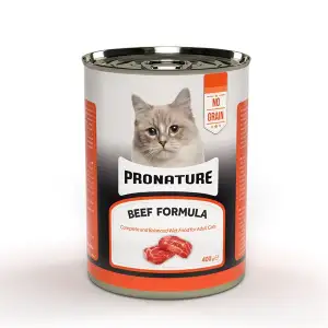 Pronature Yetişkin Kedi Konserve Yaş Mama Sığır Etli ve Tahılsız 400 Gr