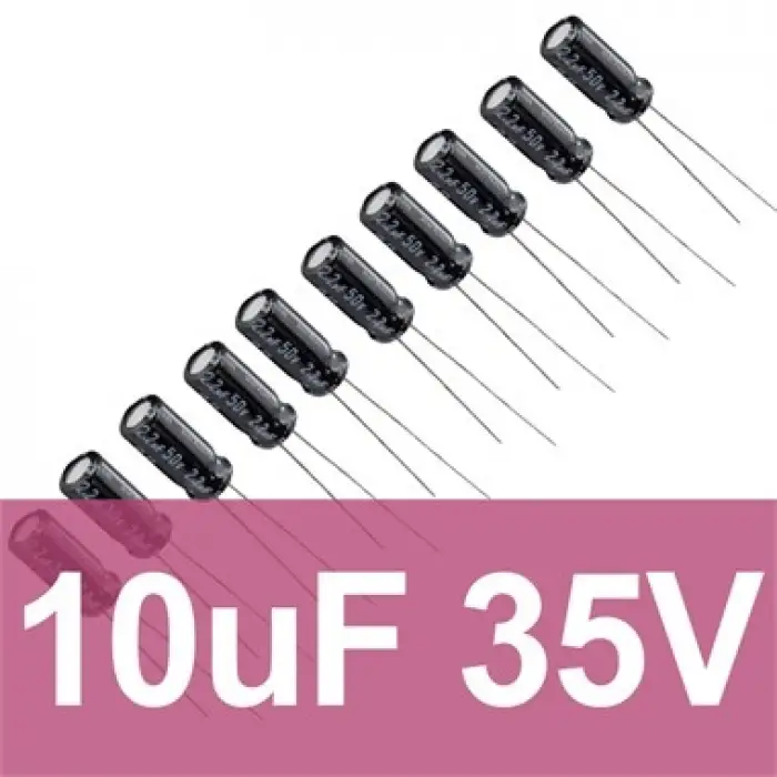 10uF 35V Elektrolitik Kondansatör