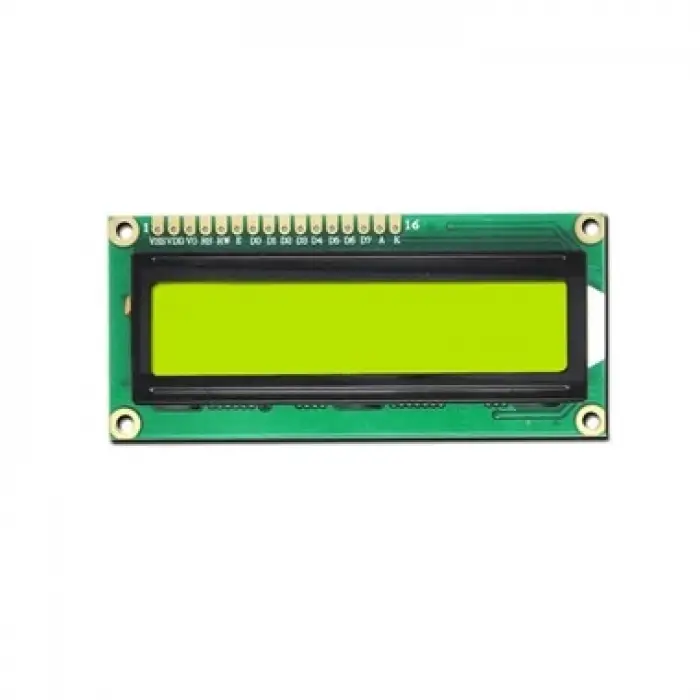 16x2 Karakter LCD Ekran (Display) - Yeşil TC1602A-01