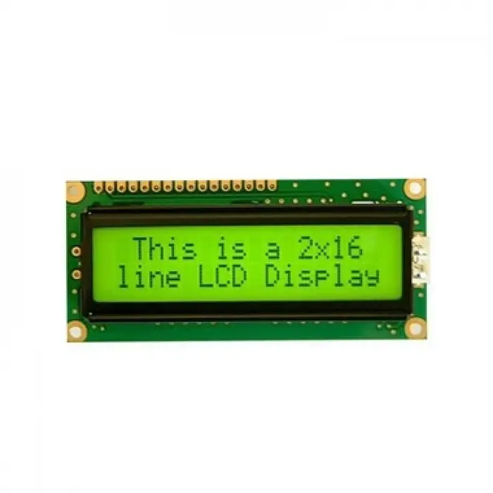 16x2 Karakter LCD Ekran (Display) - Yeşil TC1602A-01