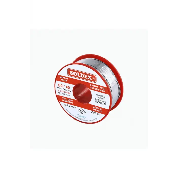 200g 0,75mm Lehim Teli (%60 Kalay / %40 Kurşun)