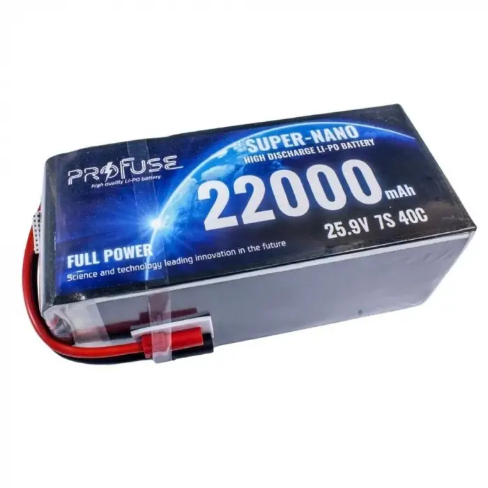 25,9V 7S 22000Mah 40C Lipo Batarya
