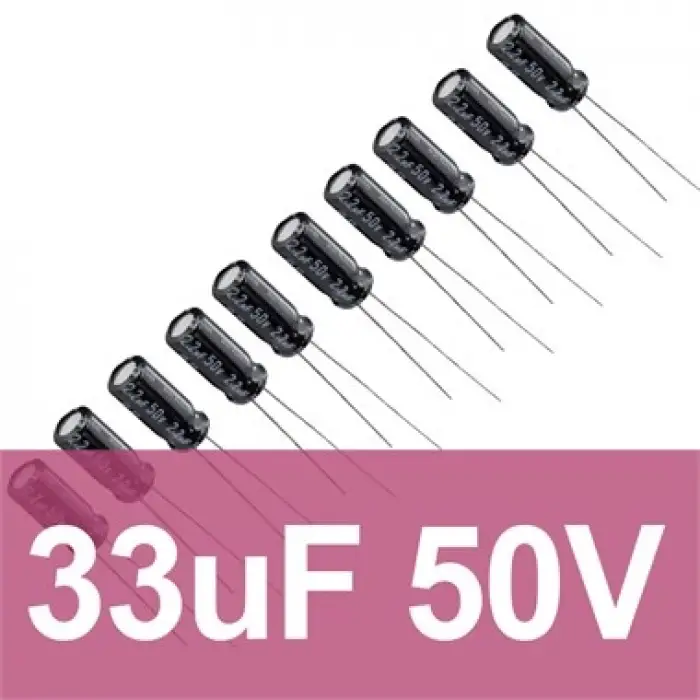 33uF 50V Elektrolitik Kondansatör