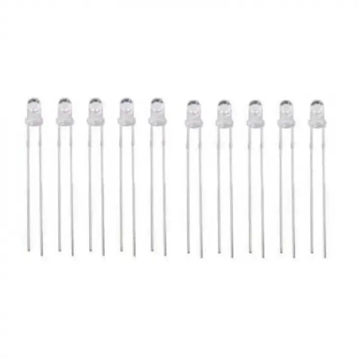 3mm Şeffaf Beyaz LED