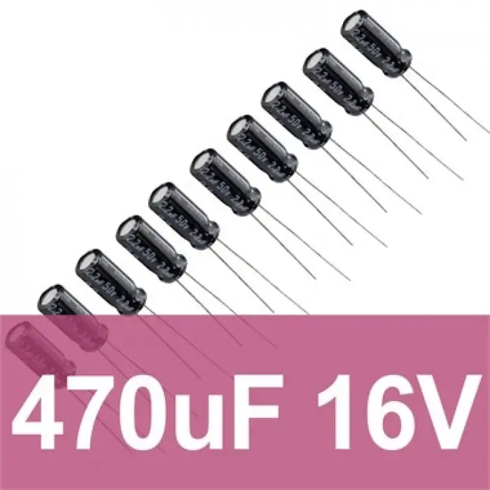 470uF 16V Elektrolitik Kondansatör