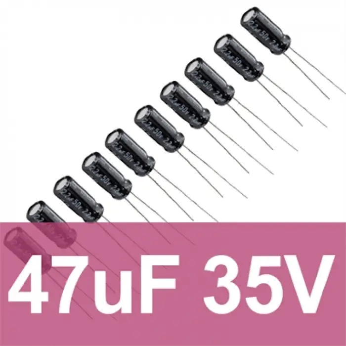 47uF 35V Elektrolitik Kondansatör