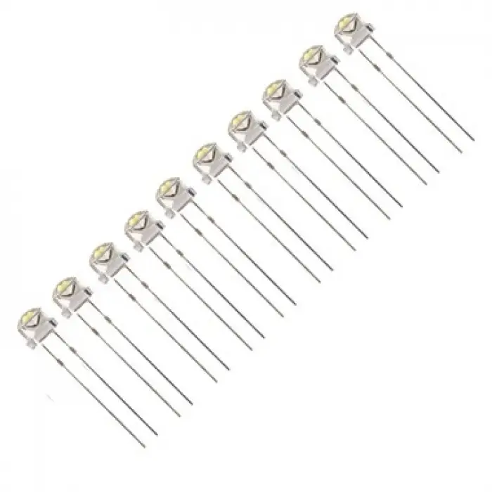 4.8mm Şeffaf Beyaz Mantar LED