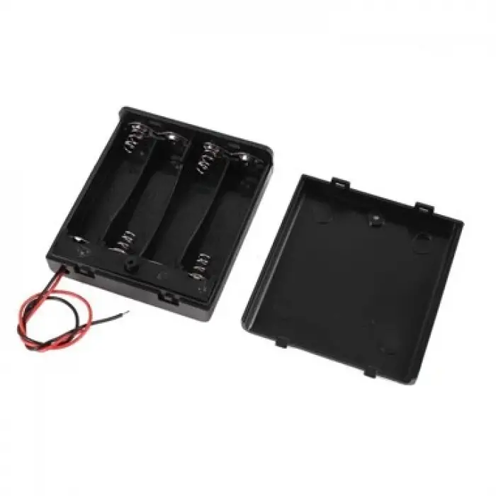 4xAAA Kutulu Switchli Pil Yuvası