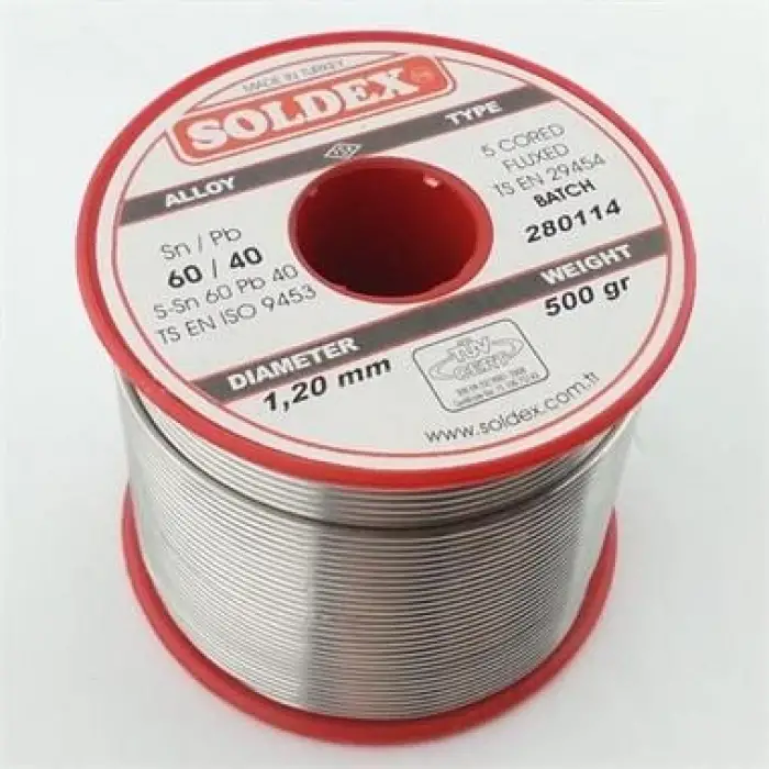 500g 1,20mm Lehim Teli (%60 Kalay / %40 Kurşun)