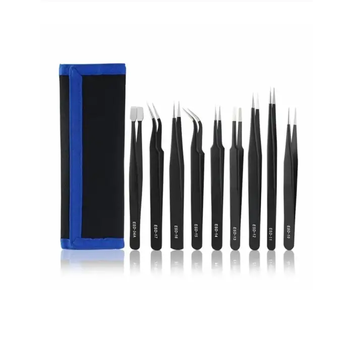 9 Parça Paslanmaz Çelik Cımbız Seti