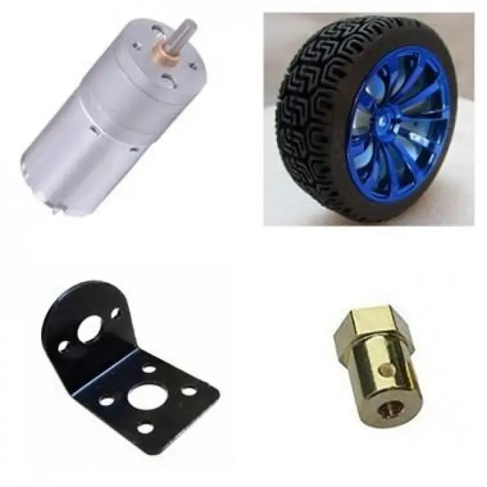 9V 281rpm Yüksek Güçlü Redüktörlü Motor Seti