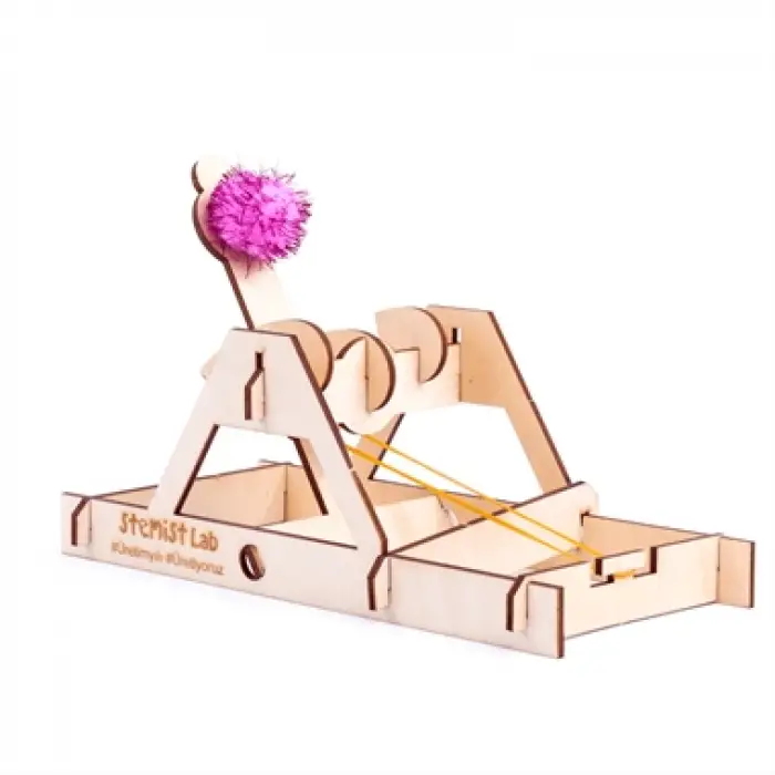 Ahşap Mancınık (Katapult) Yapımı Stem Eğitim Seti