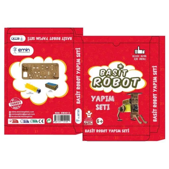 Basit Robot Yapım Seti Eğitici Oyuncak - Stem