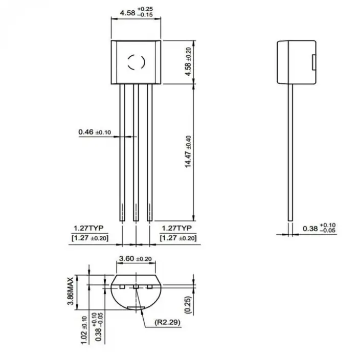 BC308 PNP Tip Transistör