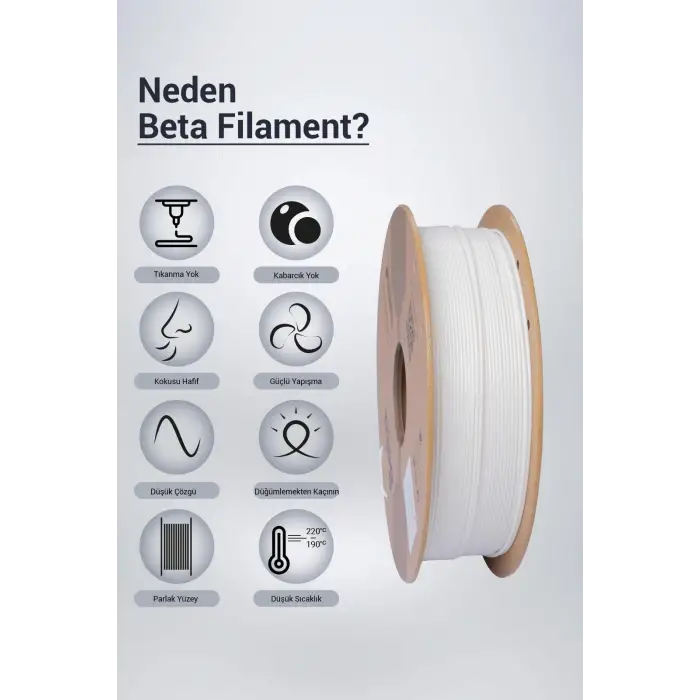 Beta ABS+ Filament White